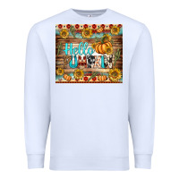 White hello pumpkin tumbler Premium Sweatshirt - BundleAndBundleShop
