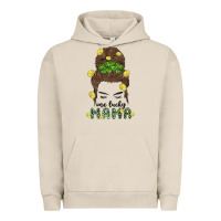 Pigment French Oak one lucky mama Urban Hoodie - MaliasSmallBusiness