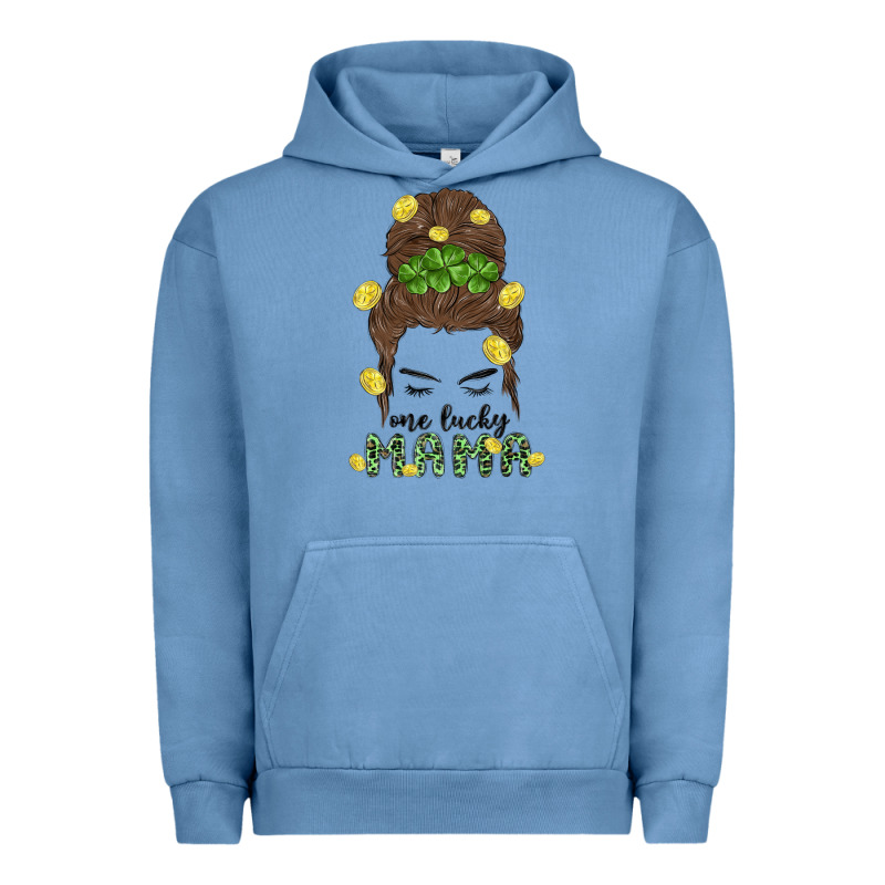 One Lucky Mama Urban Hoodie by MaliasSmallBusiness | Teevron