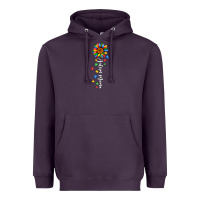 Plum autism mama sunflower white Heavyweight Hoodie - JahusDesignShop