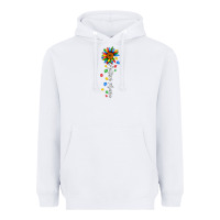 White autism mama sunflower white Heavyweight Hoodie - JahusDesignShop