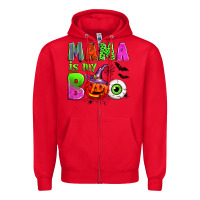 Red mama is my boo Zipper Hoodie - Zillion Design Studio