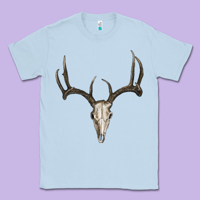 Deer Skull Classic Tee Designed By Ranaportraitstore
