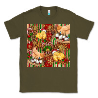 Army Green christmas chicken Classic Tee - FaDigitalArtStudio