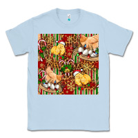 Dusty Blue christmas chicken Classic Tee - FaDigitalArtStudio