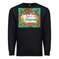 Black pumpkin spice and everything nice Premium Sweatshirt - BundleAndBundleShop