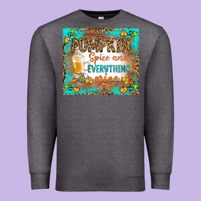 Pumpkin Spice And Everything Nice Premium Sweatshirt Designed By Bundleandbundleshop
