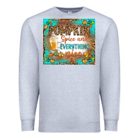 Heather Grey pumpkin spice and everything nice Premium Sweatshirt - BundleAndBundleShop