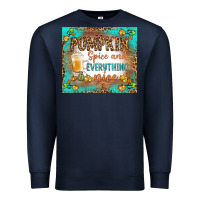 Navy pumpkin spice and everything nice Premium Sweatshirt - BundleAndBundleShop