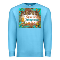 Ocean Blue pumpkin spice and everything nice Premium Sweatshirt - BundleAndBundleShop