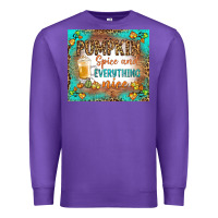 Purple pumpkin spice and everything nice Premium Sweatshirt - BundleAndBundleShop