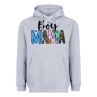 Heather Grey boy mama white Heavyweight Hoodie - JahusDesignShop