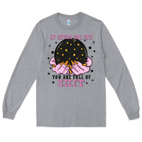 Heather Grey my crystal ball says you are full of Long Sleeve Tee - Zillion Design Studio