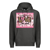 Charcoal Heather love like jesus Premium Hoodie - MaliasSmallBusiness