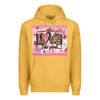 Mustard love like jesus Premium Hoodie - MaliasSmallBusiness