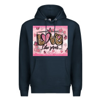 Navy love like jesus Premium Hoodie - MaliasSmallBusiness