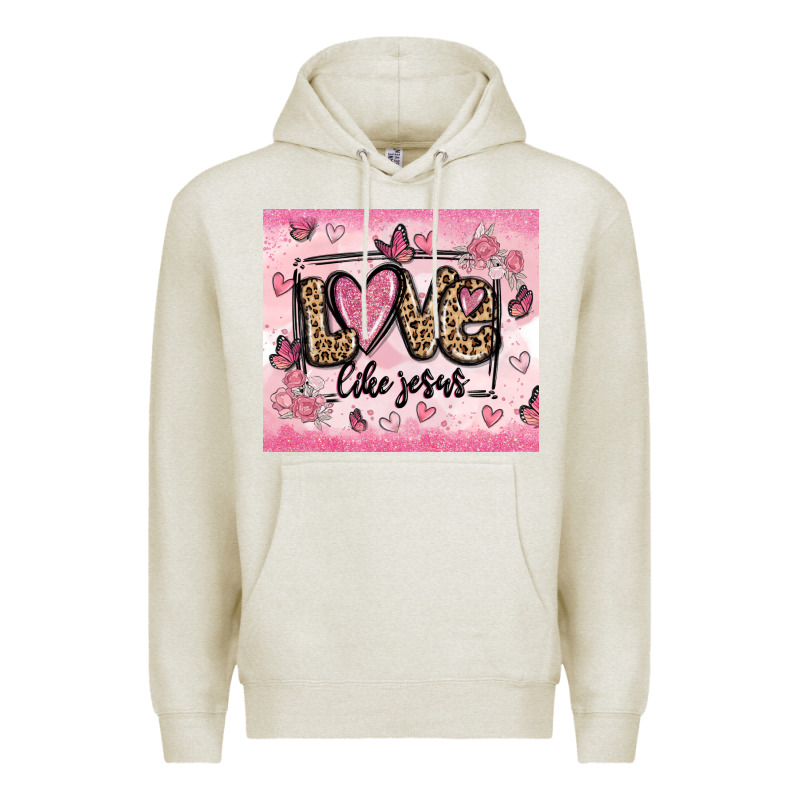 Love Like Jesus Premium Hoodie by MaliasSmallBusiness | Teevron