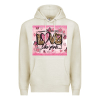 Oatmeal Heather love like jesus Premium Hoodie - MaliasSmallBusiness