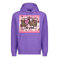 Purple love like jesus Premium Hoodie - MaliasSmallBusiness