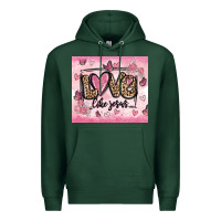 Sports Green love like jesus Premium Hoodie - MaliasSmallBusiness