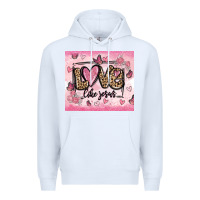 White love like jesus Premium Hoodie - MaliasSmallBusiness