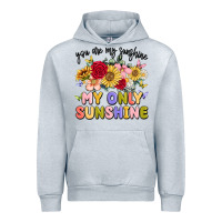 Heather Grey you are my sunshine my only sunshine Urban Hoodie - MaliasSmallBusiness