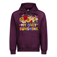 Mauve Wine you are my sunshine my only sunshine Urban Hoodie - MaliasSmallBusiness