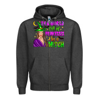 Charcoal Heather in a world full of princesses be a witch Zipper Hoodie - Zillion Design Studio