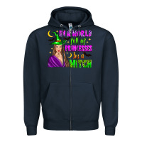 Navy in a world full of princesses be a witch Zipper Hoodie - Zillion Design Studio