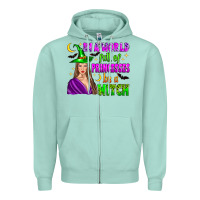 Seafoam in a world full of princesses be a witch Zipper Hoodie - Zillion Design Studio