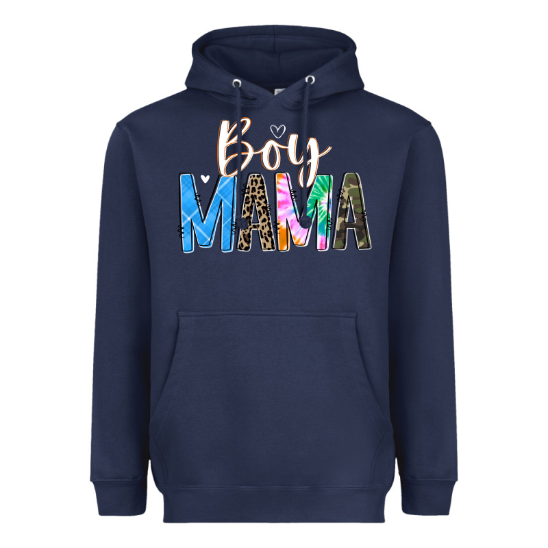 Boy Mama  Black Heavyweight Hoodie by JahusDesignShop | Teevron