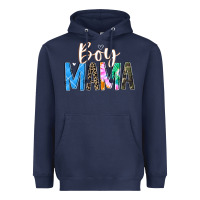 Navy boy mama  black Heavyweight Hoodie - JahusDesignShop