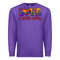 Purple love is all that matters Premium Sweatshirt - JahusDesignShop