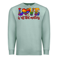Seafoam love is all that matters Premium Sweatshirt - JahusDesignShop
