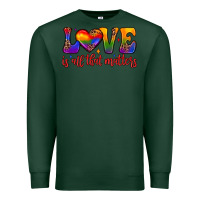 Sports Green love is all that matters Premium Sweatshirt - JahusDesignShop