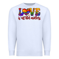 White love is all that matters Premium Sweatshirt - JahusDesignShop