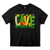 Black love st patricks day Heavy Core Tee - CowhideDigitalArt