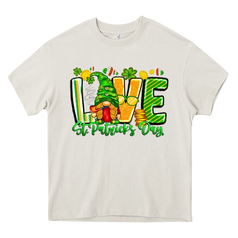 Love St Patricks Day Heavy Core Tee by CowhideDigitalArt | Teevron