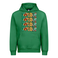 Emerald Gobble till you wobble Thanksgiving turkey Urban Hoodie - NancyCooperArtShop