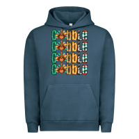 Pigment Midnight Navy Gobble till you wobble Thanksgiving turkey Urban Hoodie - NancyCooperArtShop