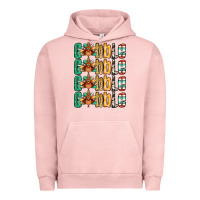 Pigment Salmon Gobble till you wobble Thanksgiving turkey Urban Hoodie - NancyCooperArtShop