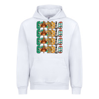 White Gobble till you wobble Thanksgiving turkey Urban Hoodie - NancyCooperArtShop