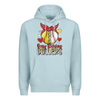 Blue Mist busy raising ballers Premium Hoodie - MaliasSmallBusiness