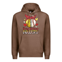 Chestnut busy raising ballers Premium Hoodie - MaliasSmallBusiness