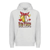 Dove Grey busy raising ballers Premium Hoodie - MaliasSmallBusiness