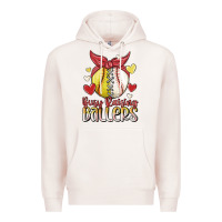 Pale Pink busy raising ballers Premium Hoodie - MaliasSmallBusiness