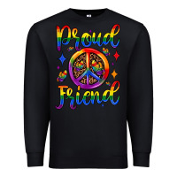 Black proud friend Premium Sweatshirt - JahusDesignShop
