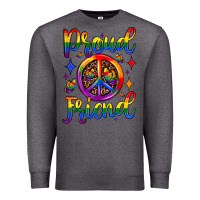 Charcoal Heather proud friend Premium Sweatshirt - JahusDesignShop
