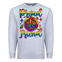 Heather Grey proud friend Premium Sweatshirt - JahusDesignShop