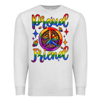 Oatmeal Heather proud friend Premium Sweatshirt - JahusDesignShop